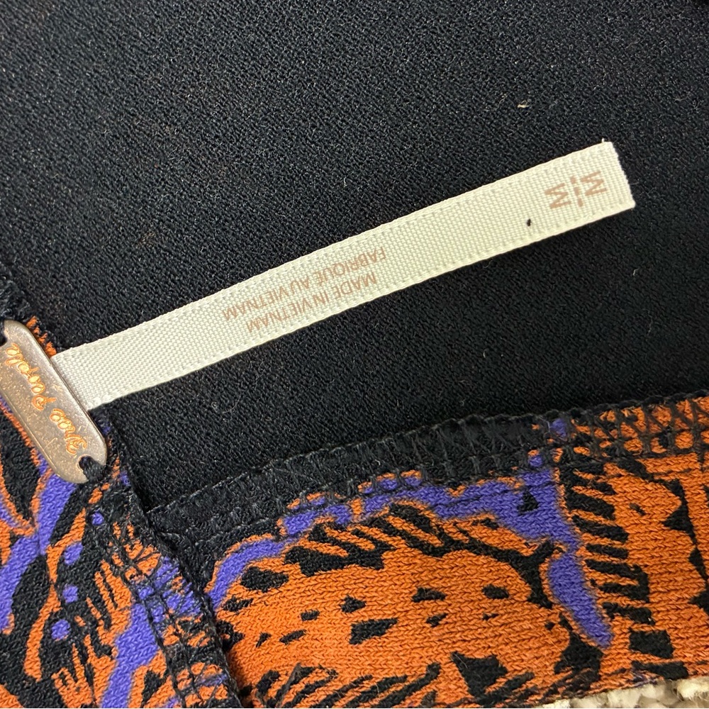 Free People Orange and Purple/blue Floral Tunic - Picture 8 of 12